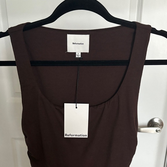 NWT Reformation Kayla knit dress in Mole Size S - Picture 3 of 7
